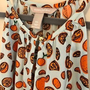 Tank top with Orange Slice Pattern